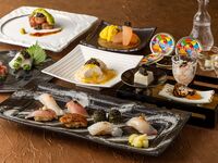 寿司とキャビア、日本酒が奏でる一夜限りのディナー 【コースのみ】