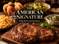 THE AMERICAN SIGNATURE -800g Rib Eye Steak Dinner-