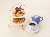 【乾杯スパークリングワイン＆サイドディッシュ１品付】夜のアフタヌーンティー（2段）