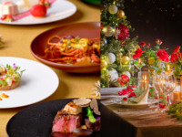 12/19・20【薔薇の花装飾＆Xmasツリー個室】🥂モエ＆シャンドンで乾杯🥂◆キャビア・黒トリュフ・フォアグラの世界三大珍味を堪能◆蝦夷アワビ、オマール海老と国産牛の全7品-Haute cuisine-