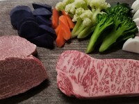 ２種の黒毛和牛と土鍋ご飯のコース