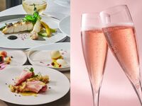 🎀10月限定ロゼスパークリングワインプレゼント！【ご褒美ランチ】前菜は横浜野菜のバーニャカウダ・メインは的鯛や北海道産豚肩フィレ肉のWメインが愉しめるフルコースランチ（CHEFS SELECTION)