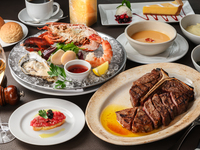 Fall/Winter exclusive: Premium plan with all-you-can-drink 【COURSE THE BENJAMIN】 A total of 8 dishes including USDA Prime T-bone steak and seafood platter. Available from October 1.