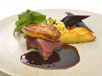 【ランチ】乾杯ドリンク付★ランチコース（牛フィレ肉とフォアグラのメイン）（12/1～）