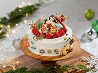 ❶ のとじま水族館×いしかわ動物園　クリスマスコラボレーションケーキ　【限定50台】