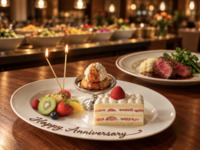 【Anniversary Dinner】 Half-buffet with dessert plate