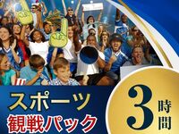 【月～木★限定価格】コースディナー付きスポーツ観戦パック3時間 （利用開始17時以降）