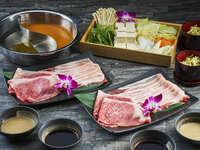 Agu Pork and Okinawan Wagyu Shabu-Shabu Set Menu