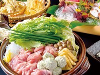 11月24日から　【ご会食/ご宴会】大山鶏とつくねのハリハリ鍋コース　（全8品）2時間飲み放題付6500円