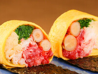 [Shinjuku Ushimitsu Grand Opening Course] Featuring the new Ushimitsu Roll, minced meat cutlet sandwich with homemade sauce, 7 carefully selected grilled dishes, and white freezing cold noodles.