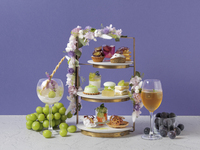 Weekdays Only: 15% OFF [Tokyo Queen and Shine Muscat Afternoon Tea] ~Plan includes a seasonal parfait~