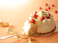 オプション　【Xmas】ケーキ（イチゴ生クリーム・直径15cm）12/23〜/25