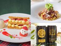 12月平日限定◇乾杯酒＋復刻！苺のナポレオンパイ＋食後にはマリアージュフレールのカフェブリー付！サラダ・パスタのライトランチ