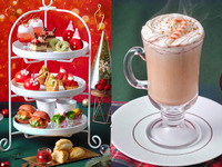 11月限定10%OFF【土日祝】シナモン・カフェモカ付◇真っ赤ないちごのクリスマスアフタヌーンティー